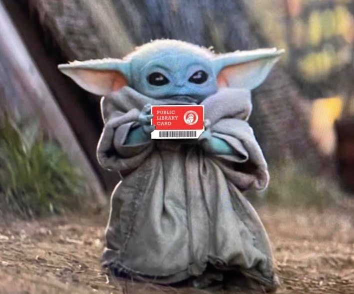 Baby Yoda Has a Library Card